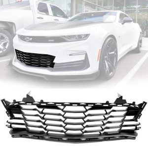 Black Front Bumper Lower Grille (CAMARO 19-23 SS/RS/LT/LS)