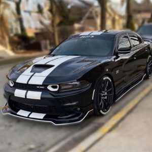 Chin Spoiler - Front Lip Splitter - SRT Matte Black (CHARGER 15-23 SRT)
