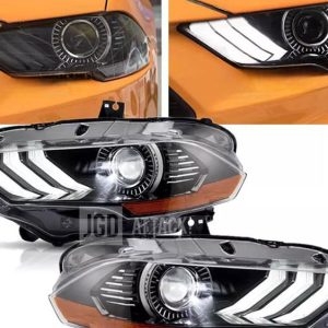 Full LED Projector Headlights - Set - OE Style (MUSTANG 18-23 USA)