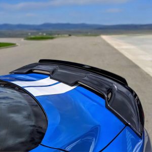MACH1/GT500 Style Rear Spoiler Performance w/Gurney Flap - Gloss Black (MUSTANG 15-23)