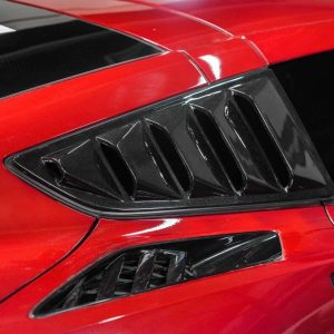 Quarter Window Louvers - Gloss Black (CORVETTE 14-19 C7)
