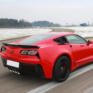 Quarter Window Louvers - Matte Black (CORVETTE 14-19 C7)