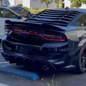 Rear Spoiler - Gloss Black - Rock Style (CHARGER 15-23)