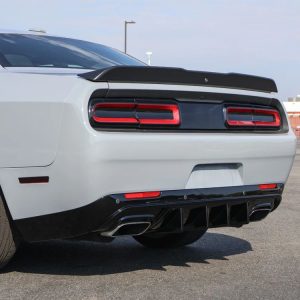 V1 IKON Rear Bumper Lower Diffuser - Gloss Black (CHALLENGER 15-23)