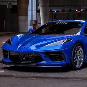 V3R Style Front Bumper Lip - Gloss Black (CORVETTE 20-24 C8)
