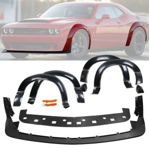 Widebody - Fender Flares Set + Front Lip Demon Style (CHALLENGER 15-23 HELLCAT)